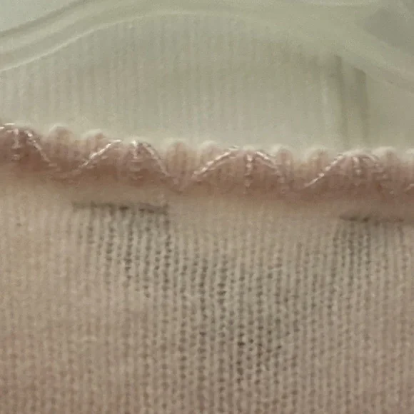 New Baby Pink Embroidered Angora blend Sweater Set - Picture 11 of 12